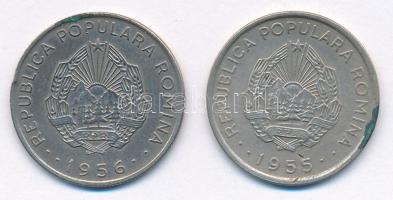 Románia 1955. 50b Cu-Ni + 1956. 50b Cu-Ni T:XF,VF fo., ph.
Romania 1955. 50 Bani Cu-Ni + 1956. 50 B...