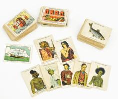 Kis doboznyi francia papírkép. Különböző témákban, szép gyűjtemény.