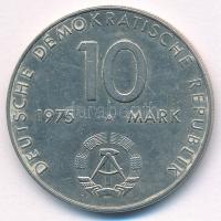 NDK 1975. 10M Cu-Ni "A Varsói Szerződés 20. évfordulója" T:XF GDR 1975. 10 Mark Cu-Ni "20th anniversary of the Warsaw Pact" C:XF Krause KM#58