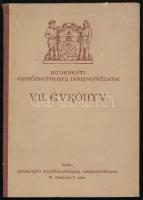 Budapesti Építőmesterek Ipartestülete VII. évkönyv. Szerk.: Fridrich F. Géza. Bp., 1939., Budapesti Építőmesterek Ipartestülete, (Stephaneum-ny.), 287 p. Korabeli reklámokkal. Kiadói félvászon-kötés.