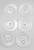 6 darab Coca Cola üvegtányér, hibátlan, d: 20 cm