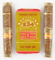 Dji Sam Soe 234 indonéz cigaretta, bontatlan csomag + 2 db belga szivar, bontatlanok
