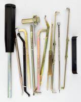 Telefonközpont karbantartó szerszámok: jelfogó-beállítók, légrésmérő, stb.