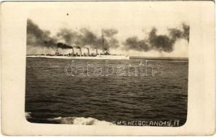 1917 SMS Helgoland az Osztrák-Magyar Haditengerészet Helgoland-osztályú gyorscirkálója / K.u.K. Kriegsmarine Rapidkreuzer / WWI Austro-Hungarian Navy light cruiser. photo (EK)