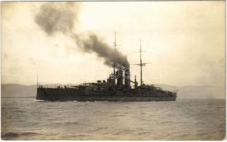 SMS Dreadnought "Viribus Unitis" / SMS Viribus Unitis az Osztrák-Magyar Haditengerészet Tegetthoff-osztályú csatahajója, matrózok a fedélzeten / WWI Austro-Hungarian Navy K.u.K. Kriegsmarine SMS Viribus Unitis Tegetthoff-class dreadnought battleship, marines on board. Phot. Alois Beer. Verlag Schrinner Pola, 1915. (fl)