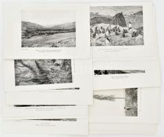 cca 1905 György Aladár: A Föld és népei I. kötetének képmellékletei (Észak, Közép- és Dél-Amerika), 29 db fekete-fehér nyomat, lapméret: 16,5x26 cm körül