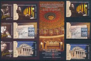 20th George Enescu International Music Festival set + block, 20. George Enescu Nemzetközi Zenei Fesztivál sor + blokk