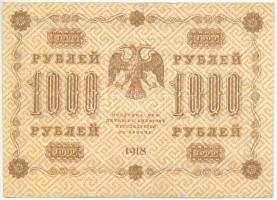 Szocialista Szövetségi Szovjet Köztársaság 1918. 1000R T:F kis szakadások
Russian Socialist Federat...