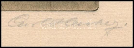 Olvashatatlan jelzéssel, feltehetően osztrák vagy német művész, XX. sz. első fele: A prostitúció (er...