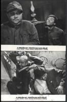 cca 1963 ,,Prágai tréfacsináló" című szovjet - csehszlovák filmszatíra (amely a Svejk írójának életéről készült), 15 db vintage produkciós filmfotó ezüst zselatinos fotópapíron, a használatból eredő (esetleges) kisebb hibákkal, 18x24 cm