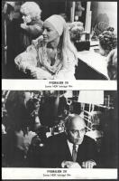 cca 1971 ,,Pygmalion XII" című NDK bűnügyi film jelenetei és szereplői, 4 db vintage produkciós filmfotó ezüst zselatinos fotópapíron, a használatból eredő (esetleges) kisebb hibákkal, 18x24 cm