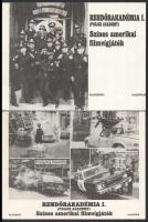 cca 1984 ,,Rendőrakadémia I." című amerikai filmvígjáték jelenetei és szereplői, 5 db produkció...