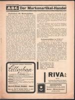 1927 ABC des Kaufmanns, XXIX. Jahrgang Nr. 17., német nyelvű kereskedelmi újság, reklámokkal, kissé ...