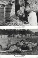 cca 1979 előtt készült ?Lerombolt híd? című lengyel filmdráma jelenetei és szereplői, 21 db vintage produkciós filmfotó ezüst zselatinos fotópapíron, a használatból eredő (esetleges) kisebb hibákkal, 18x24 cm