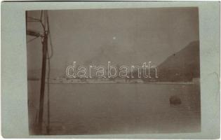 1918 SMS Kaiser Franz Josef I az Osztrák-Magyar Haditengerészet védett cirkálója / K.u.K. Kriegsmarine / Austro-Hungarian Navy protected cruiser. photo (fl)