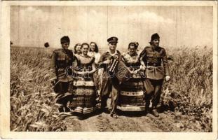 1951 A boldog jövő építői és védelmezői. Szocialista propaganda. Művészeti Alkotások kiadása / Hungarian socialist propaganda (EK)