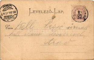 1899 (Vorläufer) Tátra, Magas-Tátra, Vysoké Tatry; Vendéglő és Szentiványi villa a Csorbai tónál / R...