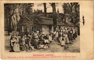 1902 Pozsony, Pressburg, Bratislava; II. Mezőgazdasági Országos Kiállítás, Halászati csárda / 2nd National Agricultural Exhibition, fishing inn (EB)