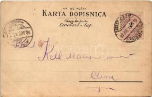 1897 (Vorläufer!) Zagreb, Zágráb; Zrinsjki trg / square (fl)