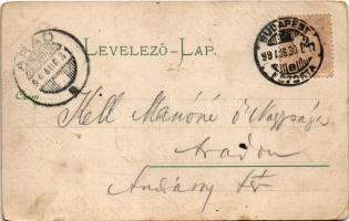 1899 (Vorläufer) Budapest I. Ferenc József nevelőintézet és gimnázium. Ilona utca 2-4. (Szabó Ilonka...