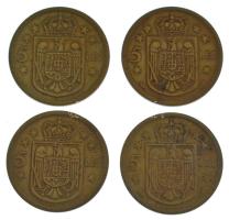 Románia 1930. 5L Ni-sárgaréz "I. Mihály" (4x) T:F
Romania 1930. 5 Lei Ni-brass "Miha...