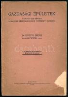 Kotsis Endre: Gazdasági épületek. Tervgyűjtemény a magyar mezőgazdasági építészet köréből. A szerző, Kotsis Endre (1897-1954) építész, műegyetemi tanár által Létai András (1884-1978) építészmérnök, rákosmezei repülőgép-kísérletező, felső építőipari iskolai tanár részére DEDIKÁLT példány. Bp., 1929, "Pátria", 78+1 p. Szövegközti és egészoldalas rajzokkal. Kiadói papírkötés, sérült, hiányos borítóval.