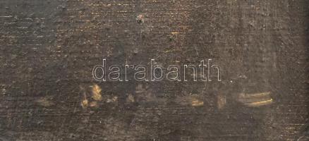 Olvashatatlan jelzéssel, XX. sz. első fele, feltehetően magyar festő: Kiáltó. Olaj, vászon. Dekoratí...