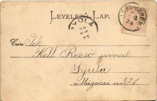 1899 (Vorläufer) Jászberény, Városház tér. Rothauser Gábor kiadása (EK)