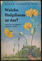 Bruno Schönfelder: Welche Heilpflanze ist das? Stuttgart, (1939), Frankh&#039;sche Verlagshandlung. Német nyelven. Fekete-fehér illusztrációkkal. Kiadói papírkötés, kiadói szakadozott, kopott, foltos papír védőborítóban.