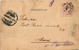 1899 (Vorläufer) Orosháza, Római katolikus templom, "Alföld" szálloda. Kiadja Pless N. (fl...