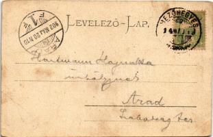 1902 Mezőhegyes, Cukorgyár igazgatói lak. Auspitz Lajos kiadása (ázott sarok / wet corner)