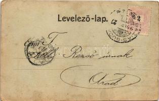 1899 (Vorläufer) Báziás, vasútállomás / Bahnhof / railway station (EK)