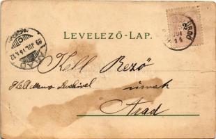 1899 (Vorläufer) Herkulesfürdő, Baile Herculane; Gyógyfürdő. Jäger Alfred kiadása / spa, bath. litho...