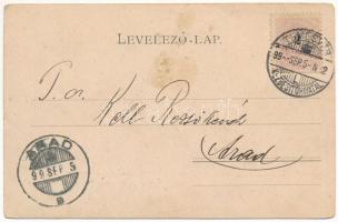 1899 (Vorläufer) Temesvár, Timisoara; Gyárváros, zsinagóga / Synagoge in der Vorstadt-Fabrik / synag...