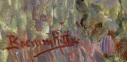 Boemm Ritta (1868-1948): Biblia jelenet. Olaj, vászon, jelzett. Restaurált, dublírozott. Fakeretben....