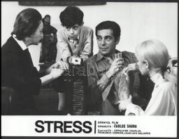 cca 1968 ,,Stress" című spanyol film jelenetei és szereplői (köztük Geraldine Chaplin), 3 db vi...