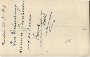 1918 SMS Lika osztrák-magyar Tátra-osztályú romboló matróza cigarettával / K.u.K. Kriegsmarine Matro...