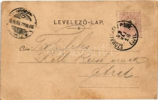 1899 (Vorläufer) Szombathely, Izraelita templom, zsinagóga. Apfel H. C. kiadása (EK)