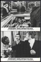 cca 1970 ,,Koncert szólópisztolyra" című olasz bűnügyi film jelenetei és szereplői, 13 db vinta...