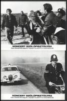 cca 1970 ,,Koncert szólópisztolyra" című olasz bűnügyi film jelenetei és szereplői, 13 db vinta...