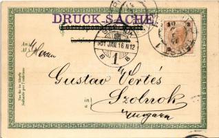 1901 Trieste, Trieszt; Molo S. Carlo / port, jetty. litho