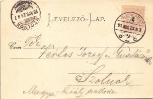 1898 (Vorläufer) Budapest II. Szent Lukács és Császár fürdő, gőzhajó