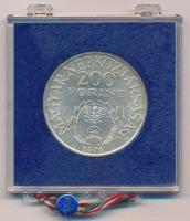 1976. 200Ft Ag "II. Rákóczi Ferenc" plombált műanyag tokbanT:BU Adamo EM56