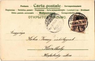 1901 Child with flowers. litho (EK)