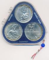 1977. 200Ft Ag (3xklf) "Magyar festők II. / Csontváry, Mányoki, Rippl-Rónai" érmesor plombált műanyag tokban T:BU patina  Adamo EM52, EM53, EM54