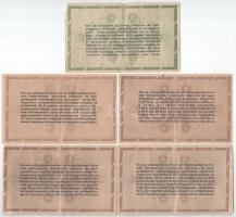 1946. 10.000AP sorszámozott és sorszám nélküli (4x) + 50.000AP sorszámozott T:F