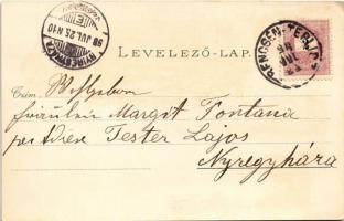 1898 (Vorläufer) Trencsénteplic, Trencianske Teplice; Sina és Háromszív ház, Villa Attila, Bartl és ...