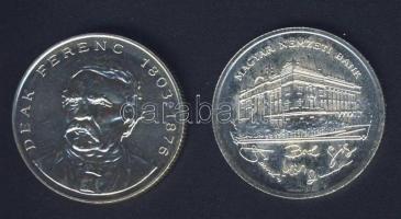 1992-94. 200Ft Ag "MNB" (1x) + "Deák" (1x) T:BU,2