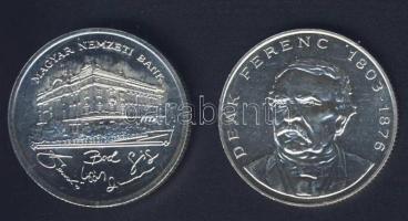 1992-94. 200Ft Ag "MNB" (1x) + "Deák" (1x) T:BU,2