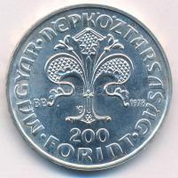 1978. 200Ft Ag "Első magyar aranyforint" T:BU 
Adamo EM56